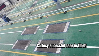 Fall Tibet Leiwuqi City !Cartesy installiert erfolgreich umfassende Fahrzeuginspektionslinie in High