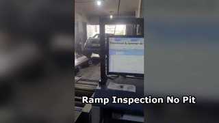 Kongo-Kunde 4-in-1-Fahrzeuginspektionsausrüstung auf Rampe ohne Grube