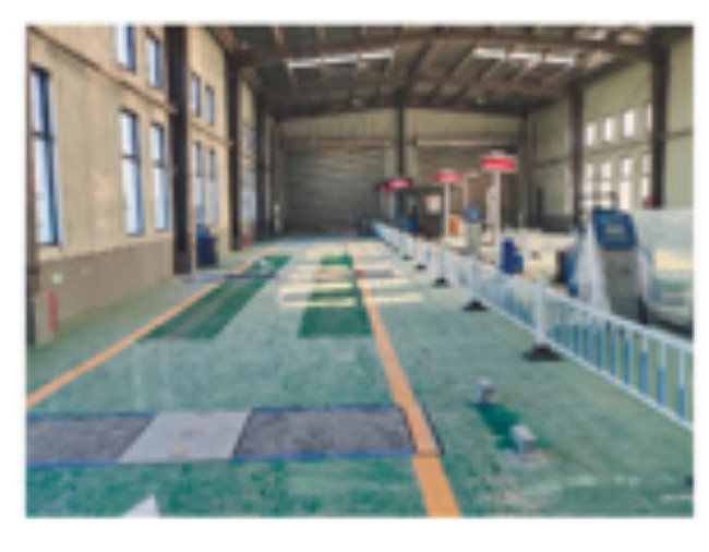 Layout der Prüfwerkstatt für Schwerlastfahrzeuge - Prüflinie zur Prüfung der Fahrzeugleistung für die Prüfstation