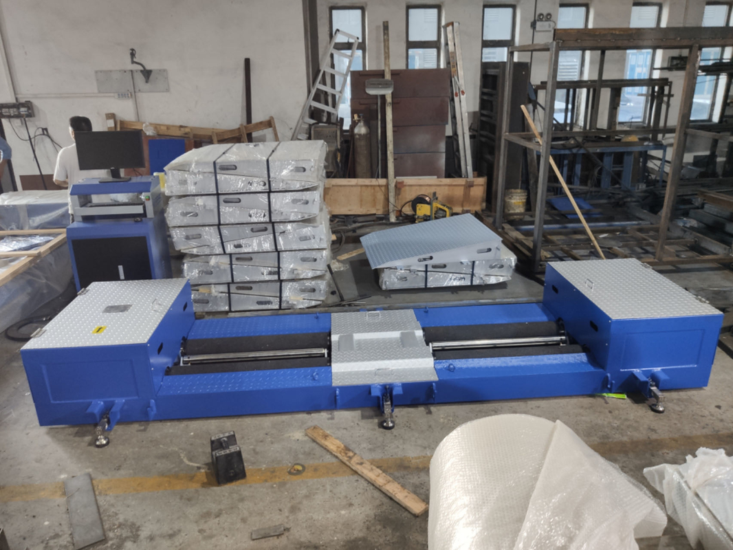 CTZD-7500M Portable Movable Truck Roller Brake Tester für Fahrzeuge 10T Fahrzeugprüflinie Fahrzeugprüfgerät