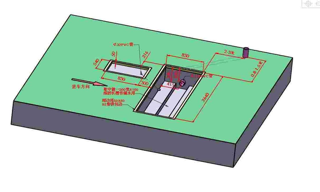 Cartesy Marke CTGT-3-3C Roller Trinity Fahrzeugtestlinie Rollenbremsprüfgerät mit Achslast-Einzelplatten-Seitenrutschprüfgerät für leichte Fahrzeuge