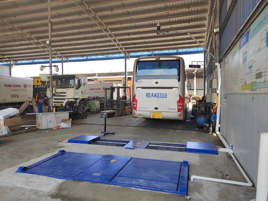 Cartesykj 15T Sekundärfahrzeugwartungs- und Prüfspur Rollerbremsprüfer mit Achslastseitenrutschprüfer