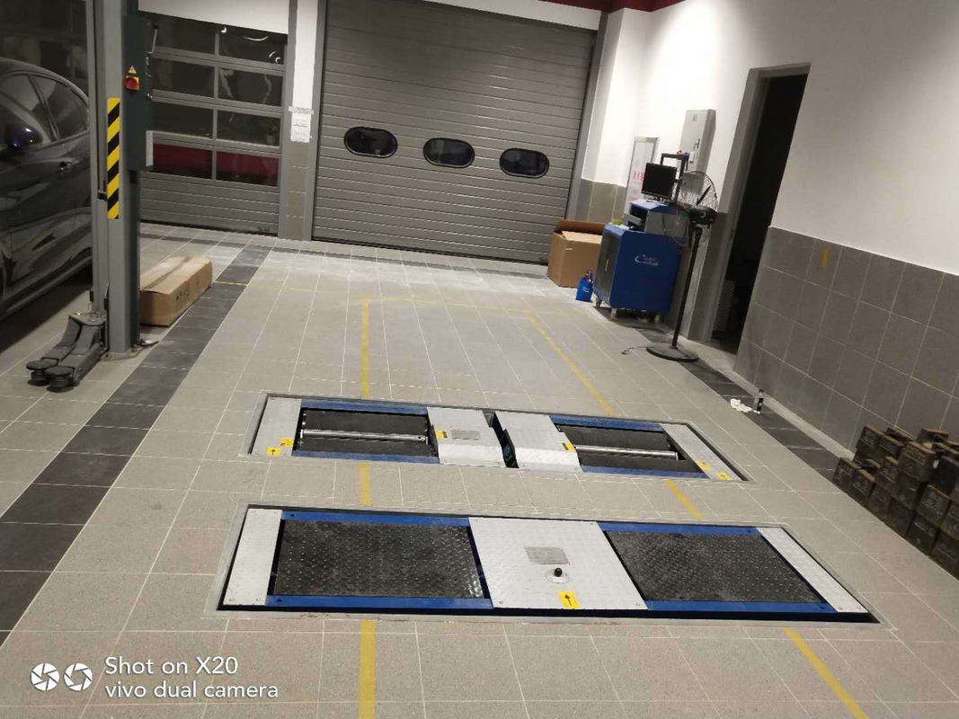 CTGT-3-3B 3-in-1-Fahrzeug-Prüflinie Doppelplatten-Rollbremstester 3000kg Seitenrutsch-Tester