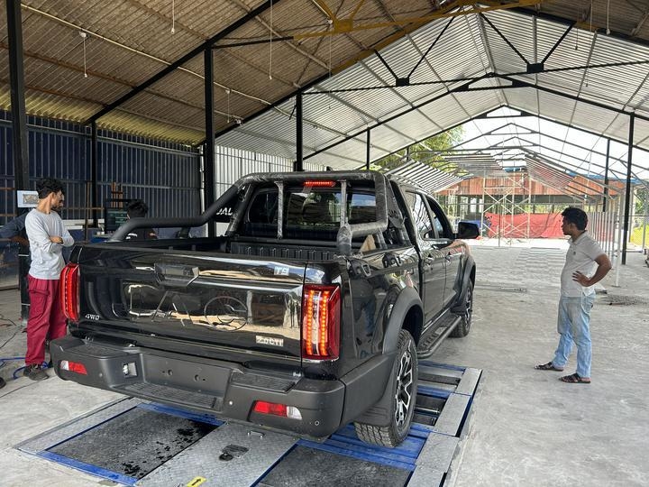 5 in 1 Rollenbremsprüfstand Stoßdämpferprüfer Achslast Doppelplatten Seitenführung Geschwindigkeitsmesser Scheinwerferprüfgerät