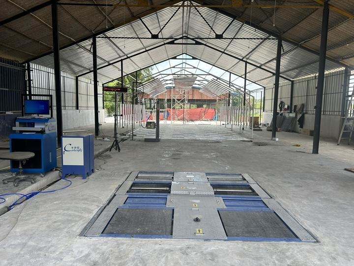 5 in 1 Rollenbremsprüfstand Stoßdämpferprüfer Achslast Doppelplatten Seitenführung Geschwindigkeitsmesser Scheinwerferprüfgerät