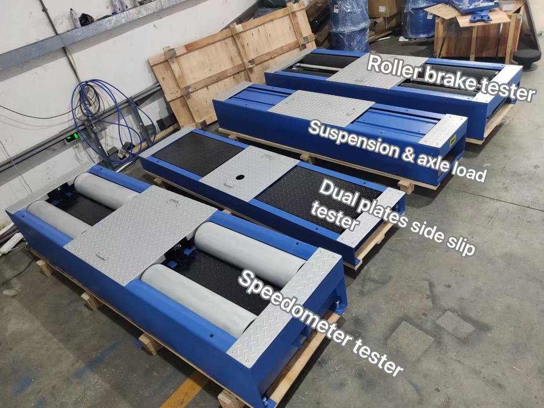 5-in-1 Rollenbremsenprüfgerät mit 4000 kg maximaler Achslast, patentierter Schleifrolle und Industrie-Steuerungscomputer