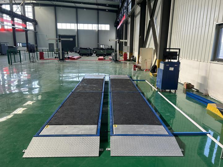 Cartesykj Luxury 4 flats brake tester side slip tester axle load tester suspension tester 4T Vehicle inspection equipment vehicle test lane for car 4CTHPB-4