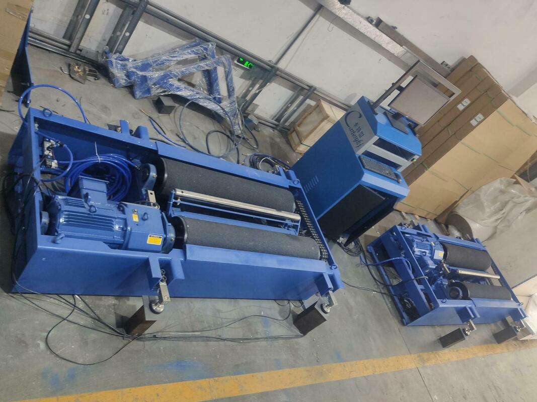 Cartesykj Marke CTFZ-13B Rollenbremsegerät Gegensatzkräfte Tester mit Achslast Anbringung 15T Fahrzeug Auto Bremseroller