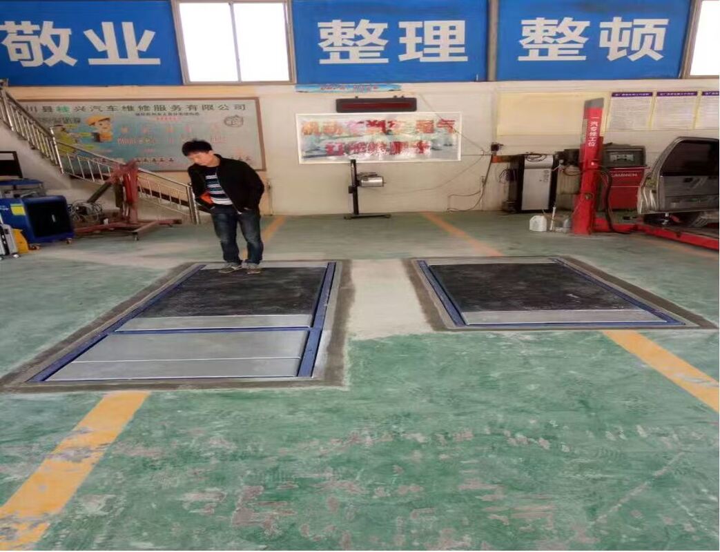 Cartesykj Luxus-Flachbremsprüfgerät 3T 10T 15T Fahrzeuginspektionsausrüstung Fahrzeugprüfstraße 2CTHPB-13 mit Seitenschlupfaufhängung Achslastbremsprüfgerät