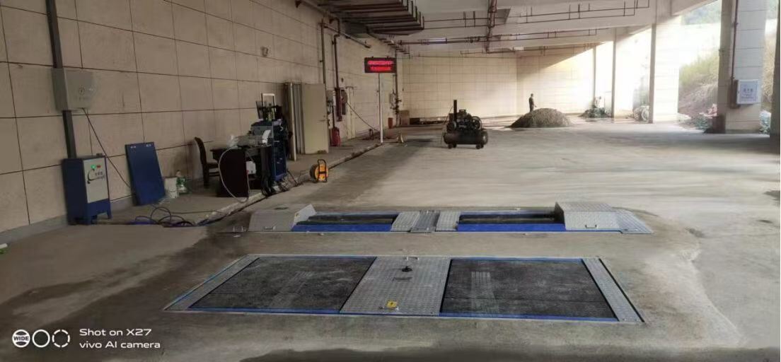 Cartesy truck test lane for repair shop Automobile Roller Brake Tester Forces With Axle Load dual plates side slip tester  10T 15T 18T capacity