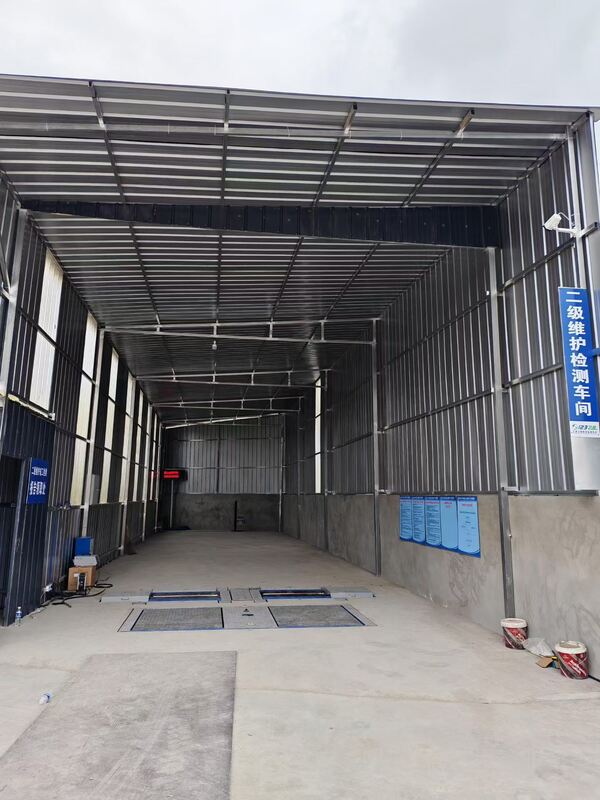 Cartesy LKW-Prüfstraße für Kfz-Werkstatt Rollenprüfstand Bremsen Kräfte mit Achslast Doppelplatten Seitenabnahmetester 10T Kapazität