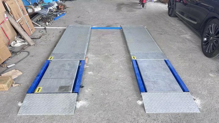Cartesykj 4T Kapazität 2 Platten Ultra Flat Brake Tester mit Seitenrutsch, Aufhängung, Achsbelastung, Bremstesterfunktion