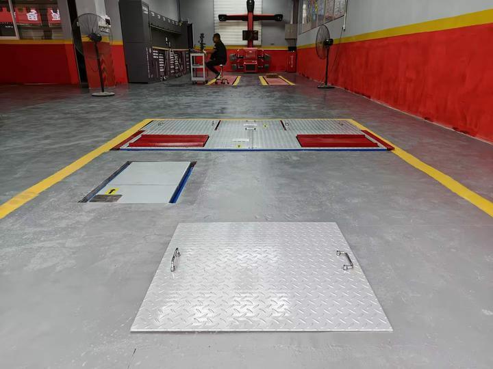 CTGT-3-4 Rollenfahrzeug 4-in-1-Prüflinie Rollenbremstester mit Achsbelastung Einfachplattenseitenrutsch-Tester Aufhängungstest Stoßdämpfungstester