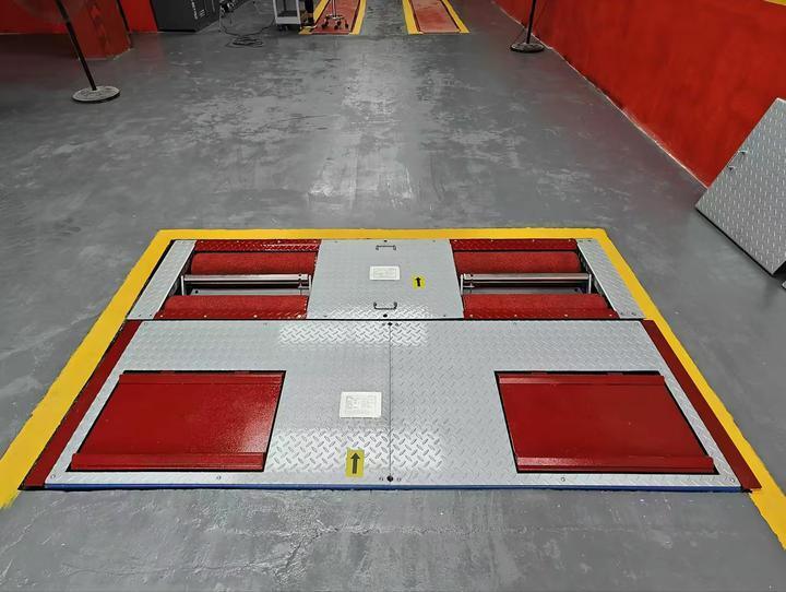 CTGT-3-4 Rollenfahrzeug 4-in-1-Prüflinie Rollenbremstester mit Achsbelastung Einfachplattenseitenrutsch-Tester Aufhängungstest Stoßdämpfungstester