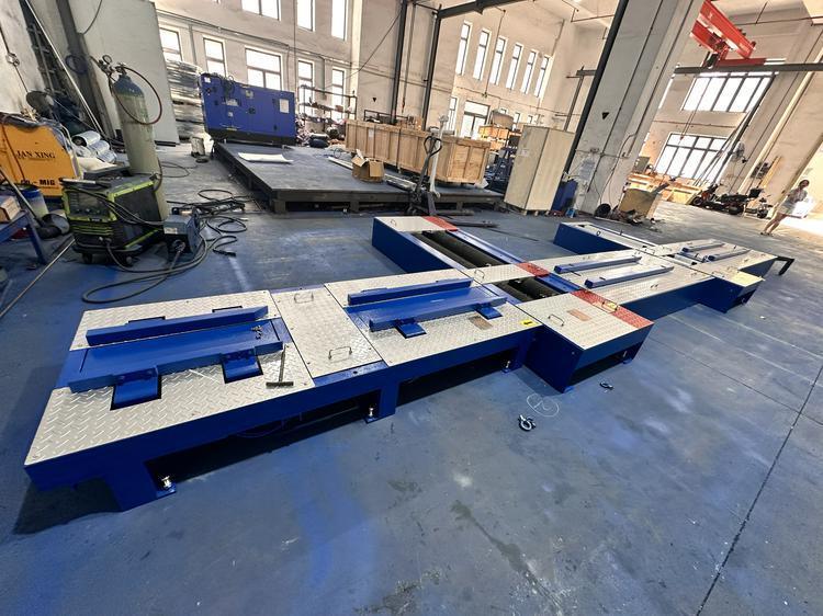 Zentrale Prüflinie Bremskraft Achse Last Geschwindigkeitsmesser Klemmrad Ausrichtung Scheinwerfer