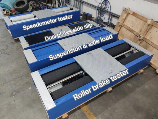 5-in-1 Rollenbremsenprüfgerät mit 4000 kg maximaler Achslast, patentierter Schleifrolle und Industrie-Steuerungscomputer