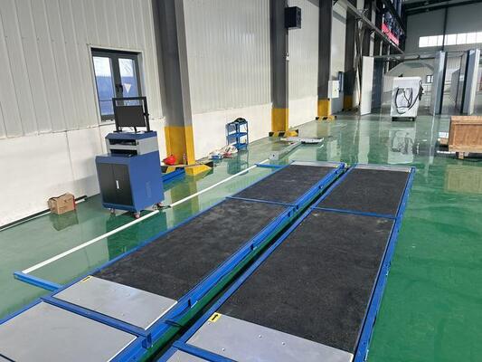 Cartesykj Luxus 4 Flachbremstester seitlicher Rutschprüfer Achslastprüfer Aufhängungstester 4T Fahrzeugkontrollausrüstung Fahrzeugprüfstrecke für Fahrzeug 4CTHPB-4